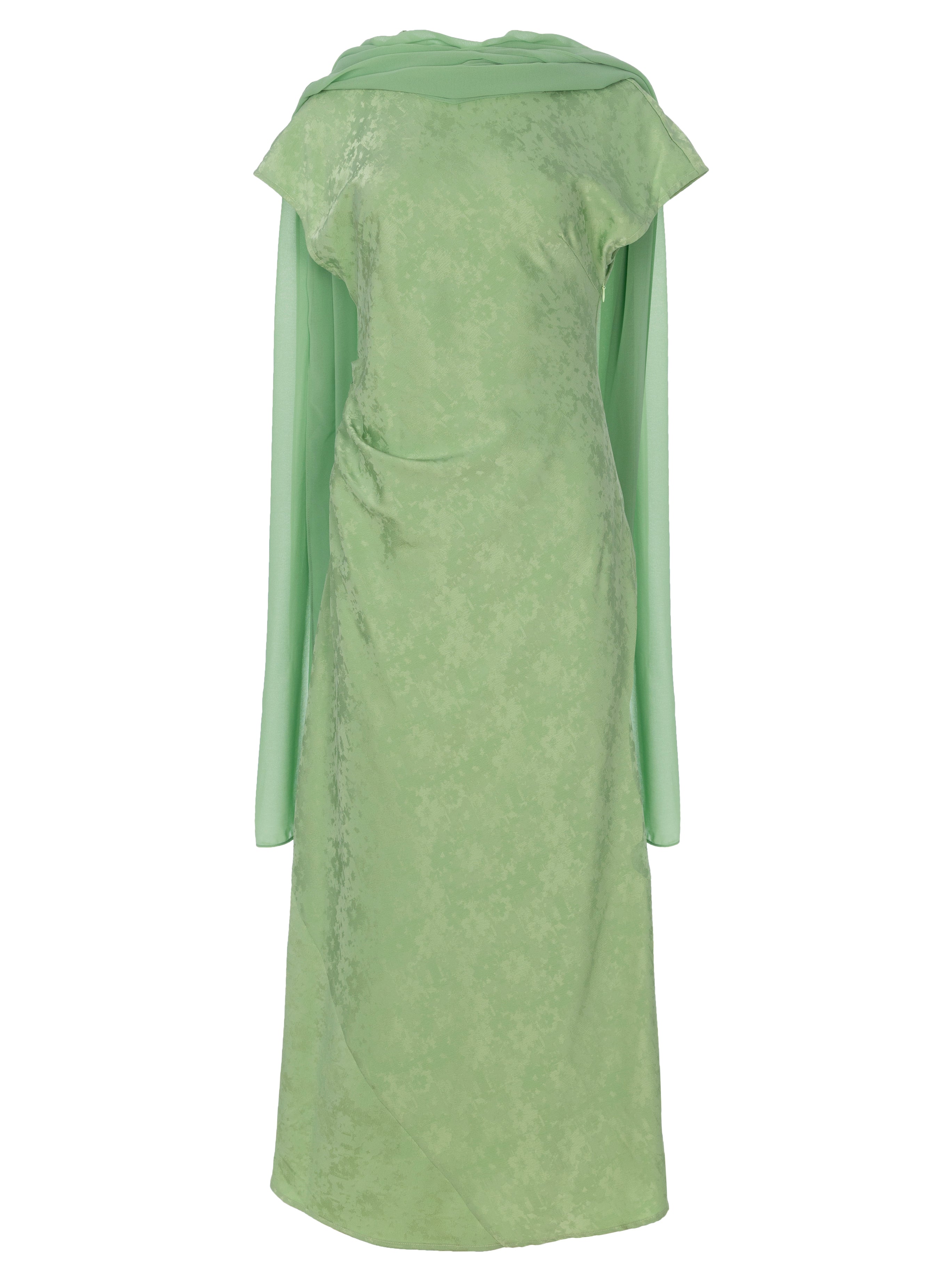 ADRIANA GREEN - Vestido midi verde menta, para ser la invitada de boda perfecta y fiesta esta primavera verano. MIOH es la marca de vestidos de invitada de boda y fiesta de referencia en España