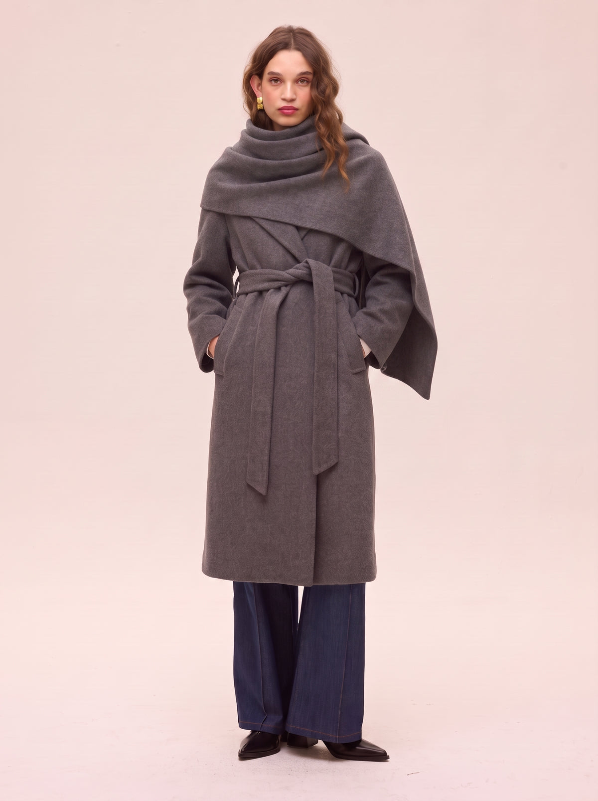 ART GREY - Grey wool coat