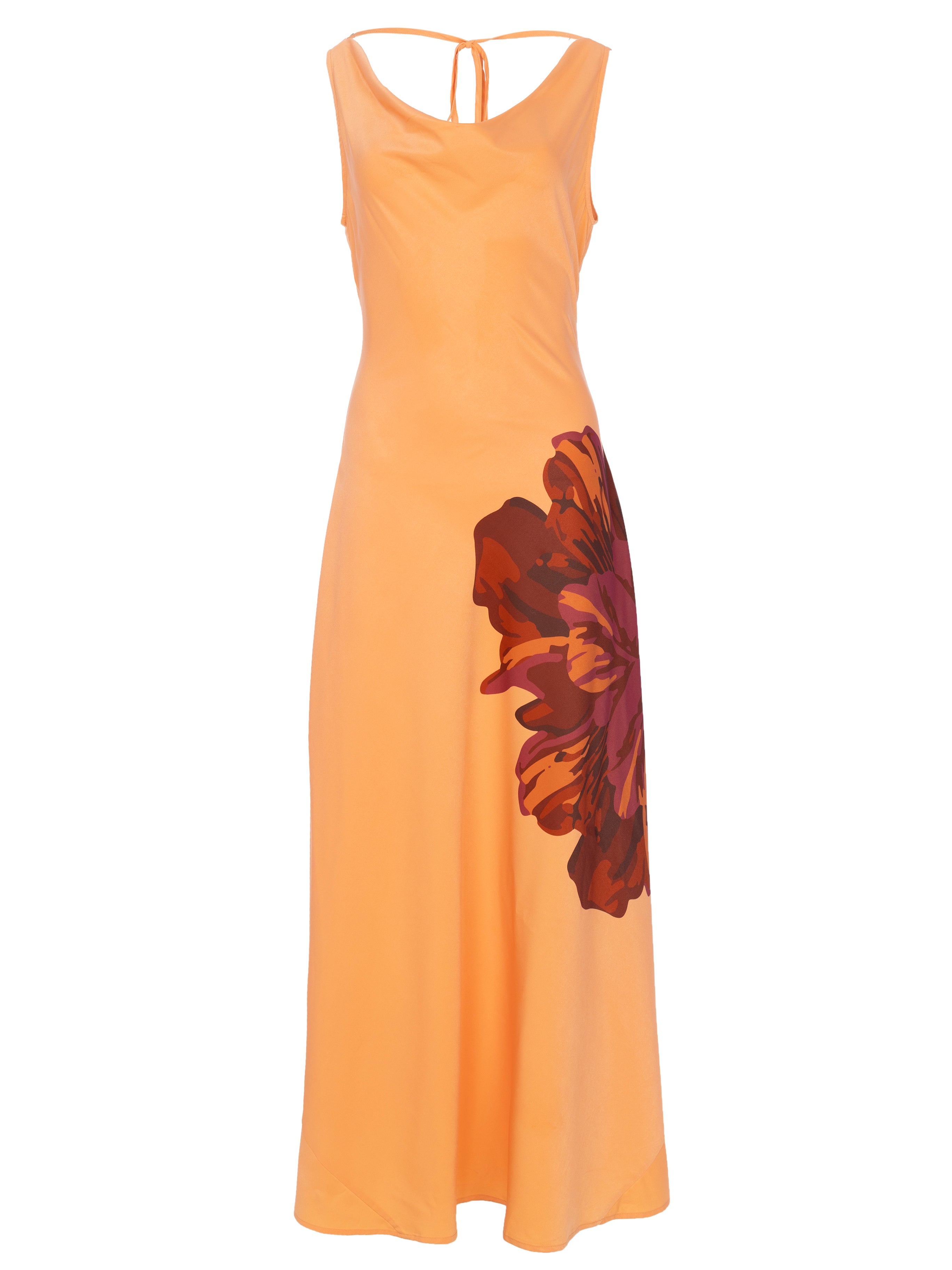 MARCIA MAXI - Vestido escote cascada estampado maxi flor, para ser la invitada de boda perfecta y fiesta esta primavera verano. MIOH es la marca española de vestidos de fiesta para invitadas de boda más de moda en España