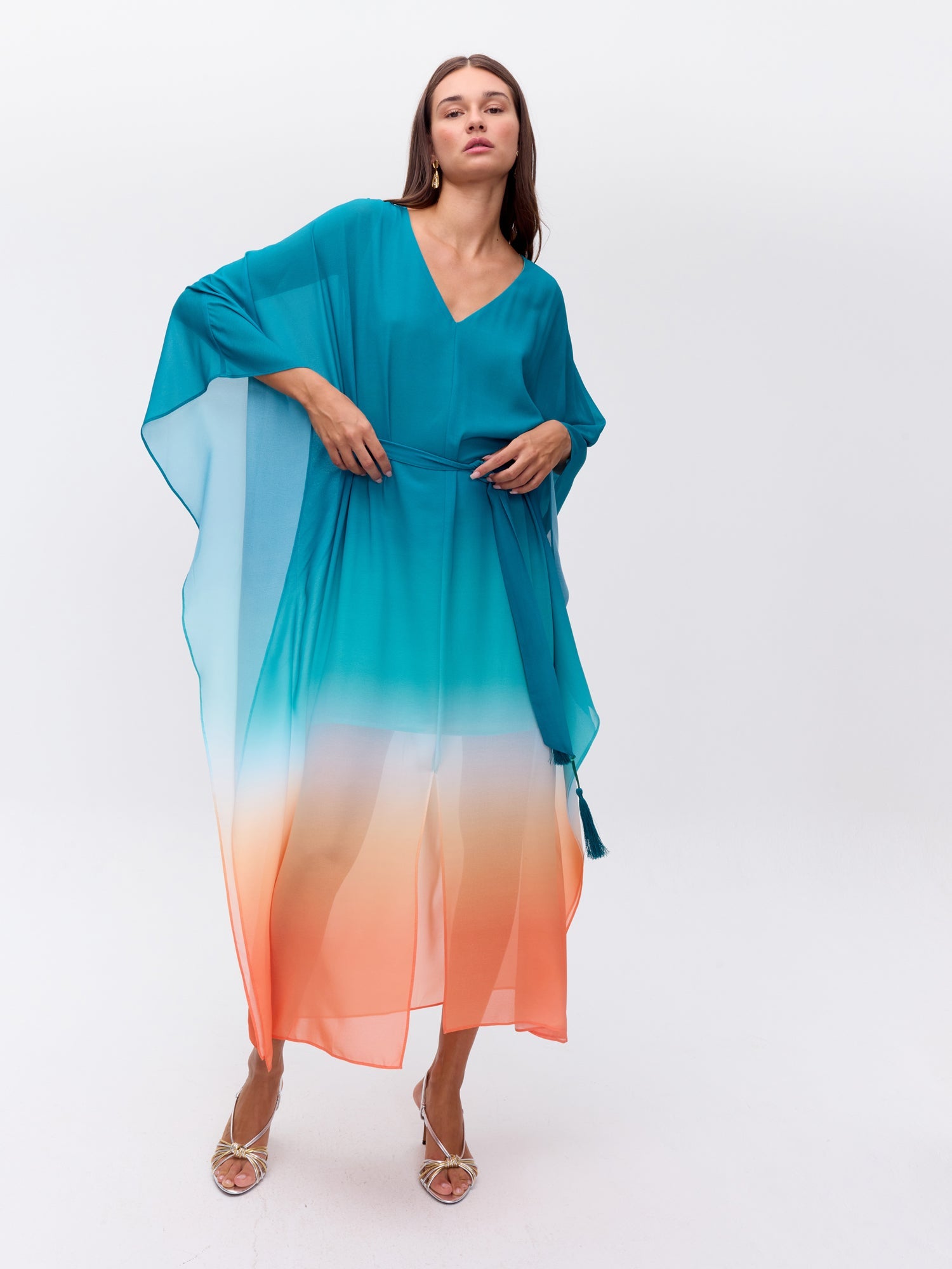 MIOH | OASIS TIEDYE - Vestido Kaftán tiedye para invitada de boda