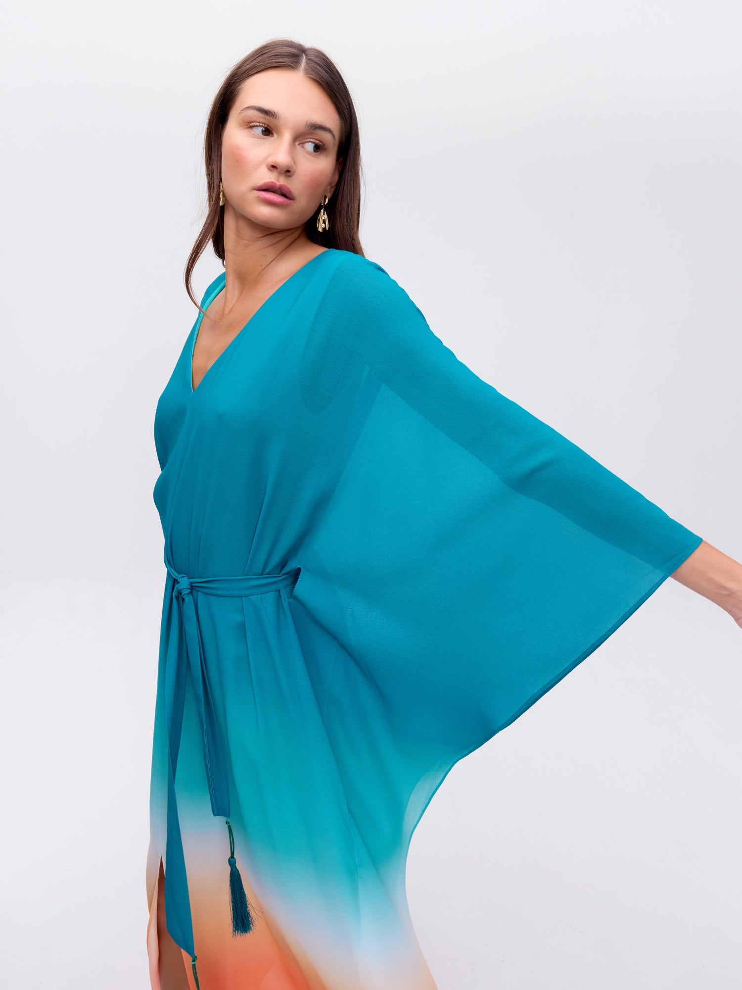 MIOH | OASIS TIEDYE - Vestido Kaftán tiedye para invitada de boda