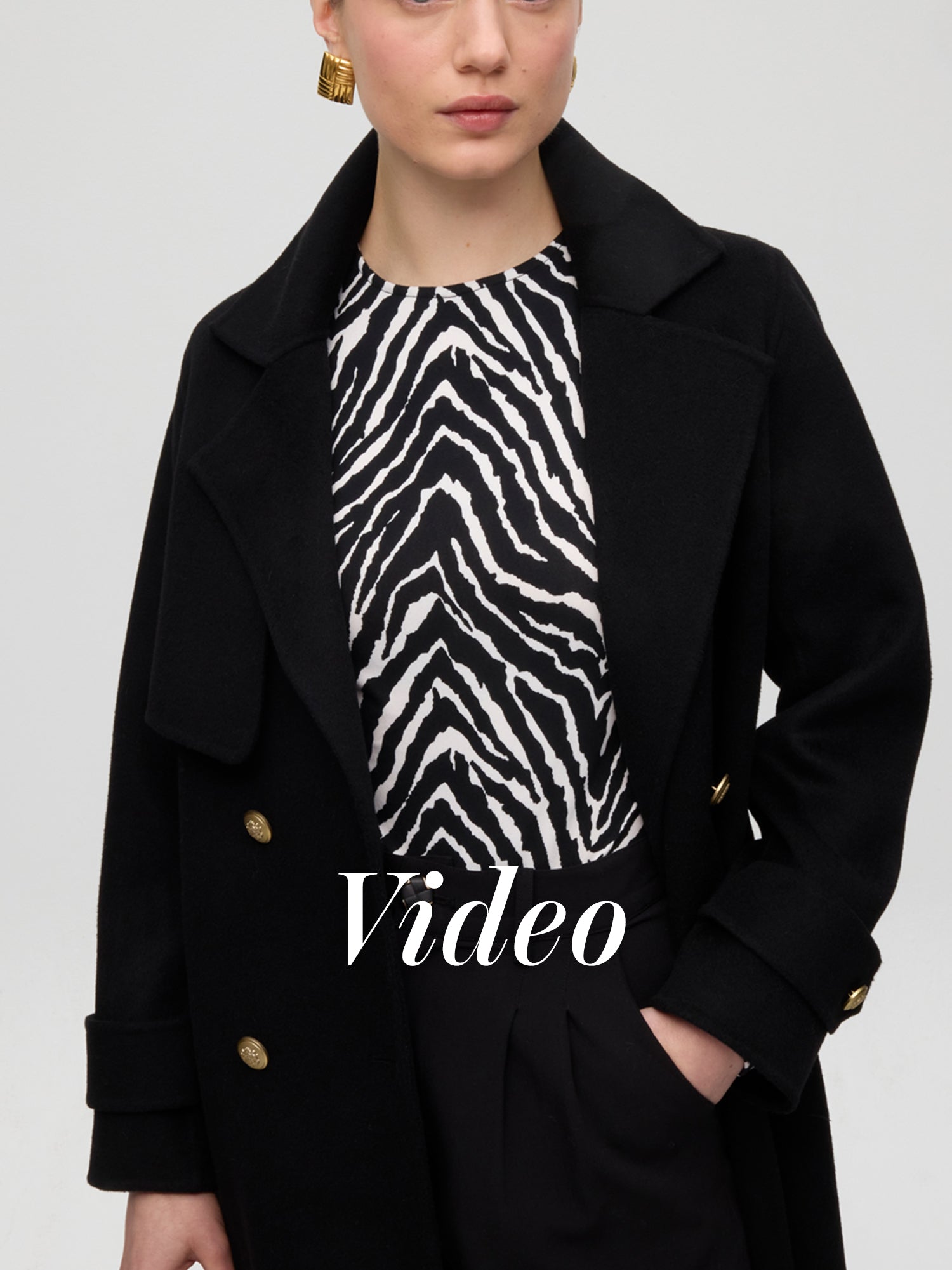 mioh | FORT PANT + ULURU - Pantalón negro + top animal print