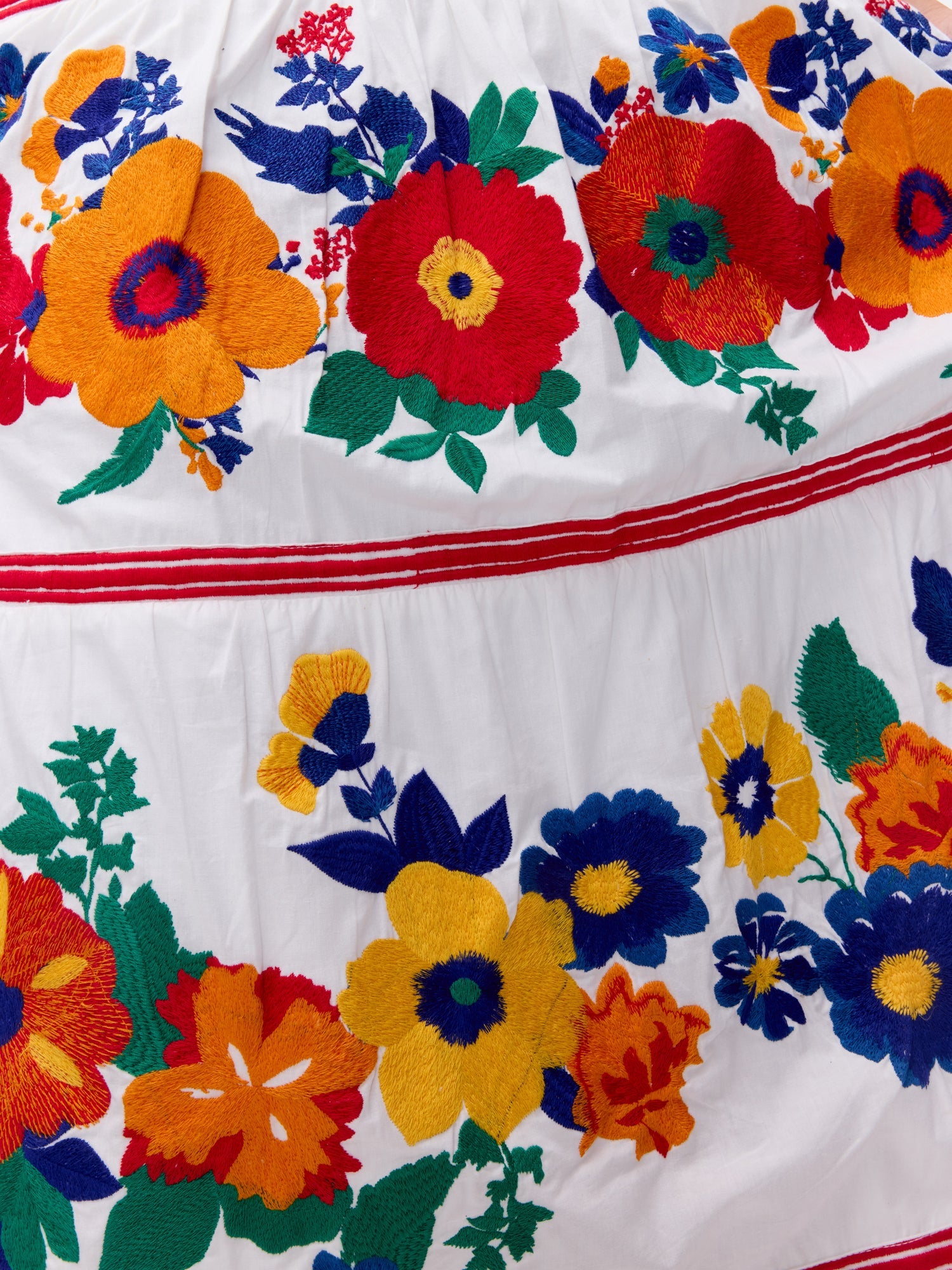 MIOH | TEQUILA - Falda con vuelo bordada maxi flores para invitada de boda