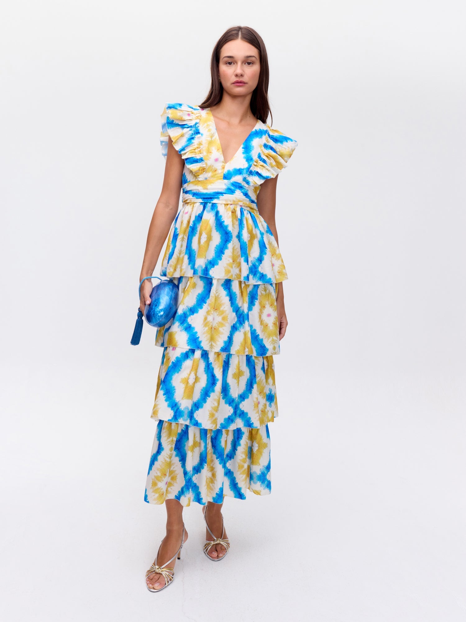 MIOH | WATERFALL TIEDYE - Vestido de volantes falda y escote tiedye para invitada de boda