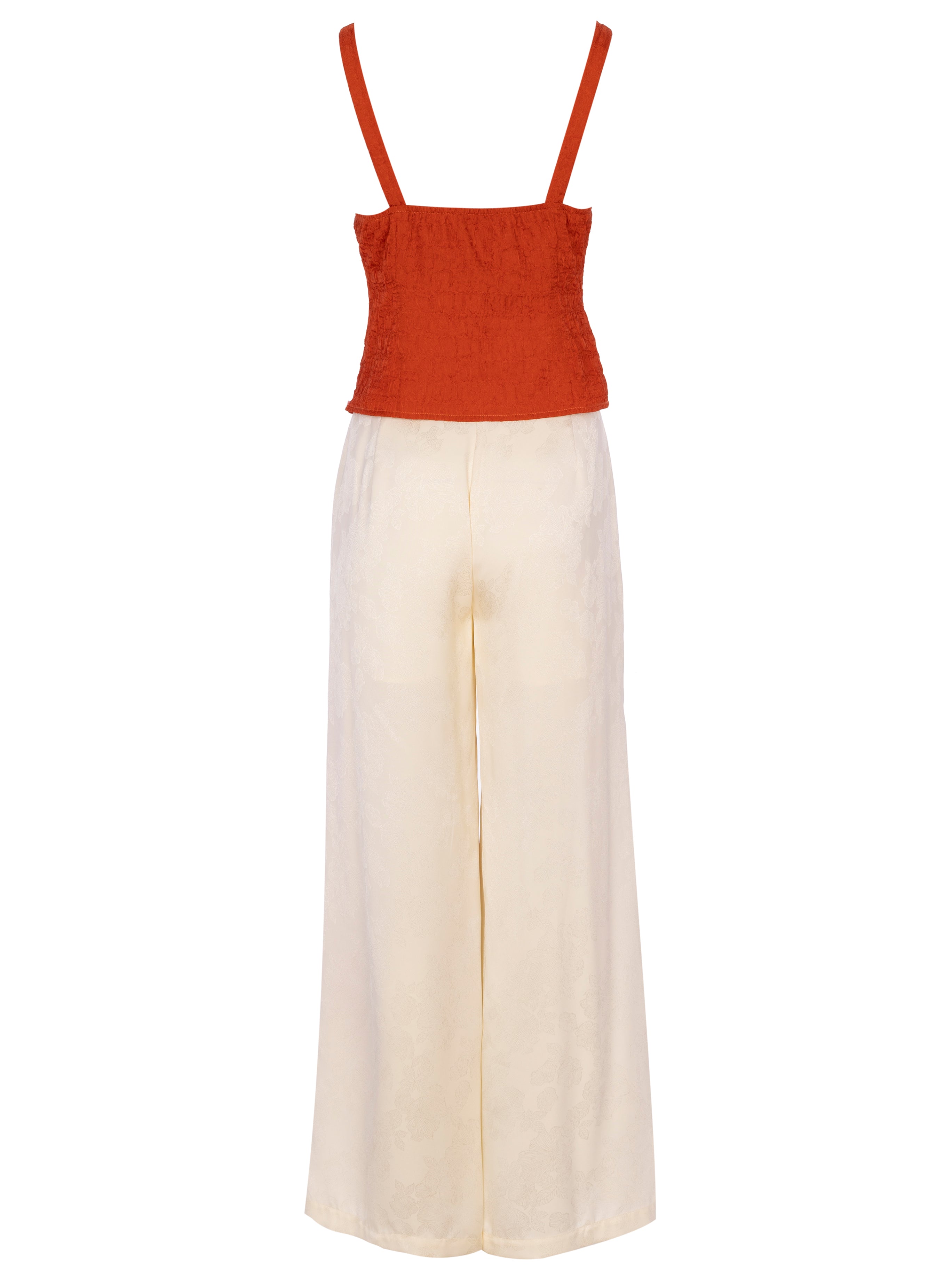 LEAR - Conjunto jacquard estampado Ginko, para invitadas de boda, fiesta y eventos de primvera y verano. MIOH es la marca que eligen las influencers de España para sus eventos, como bodas y fiestas