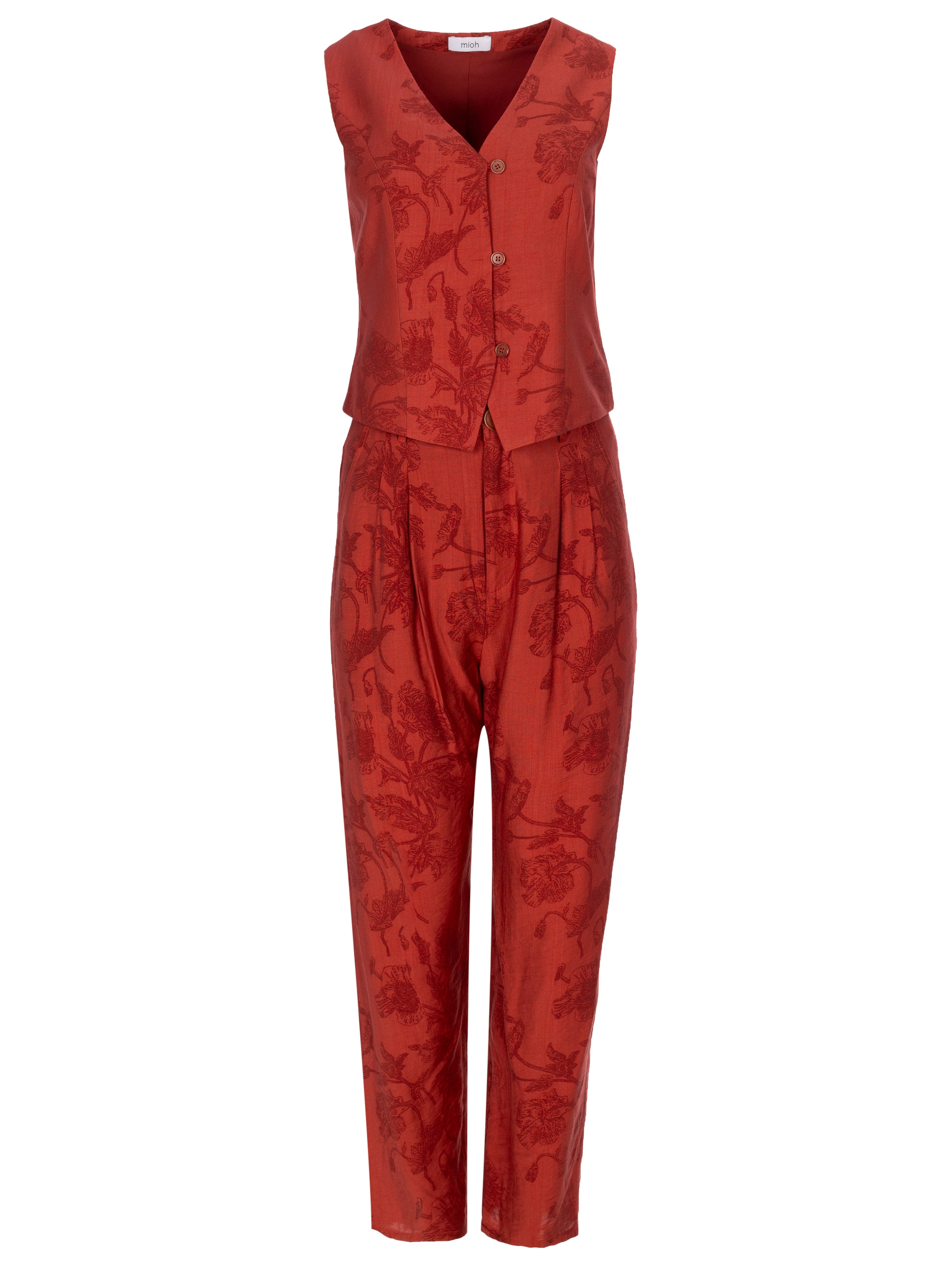 MONTESCO - Traje tela floral botánica, para ser la invitada de boda perfecta y fiesta esta primavera verano. MIOH es la marca que eligen las influencers de España para sus eventos, como bodas y fiestas