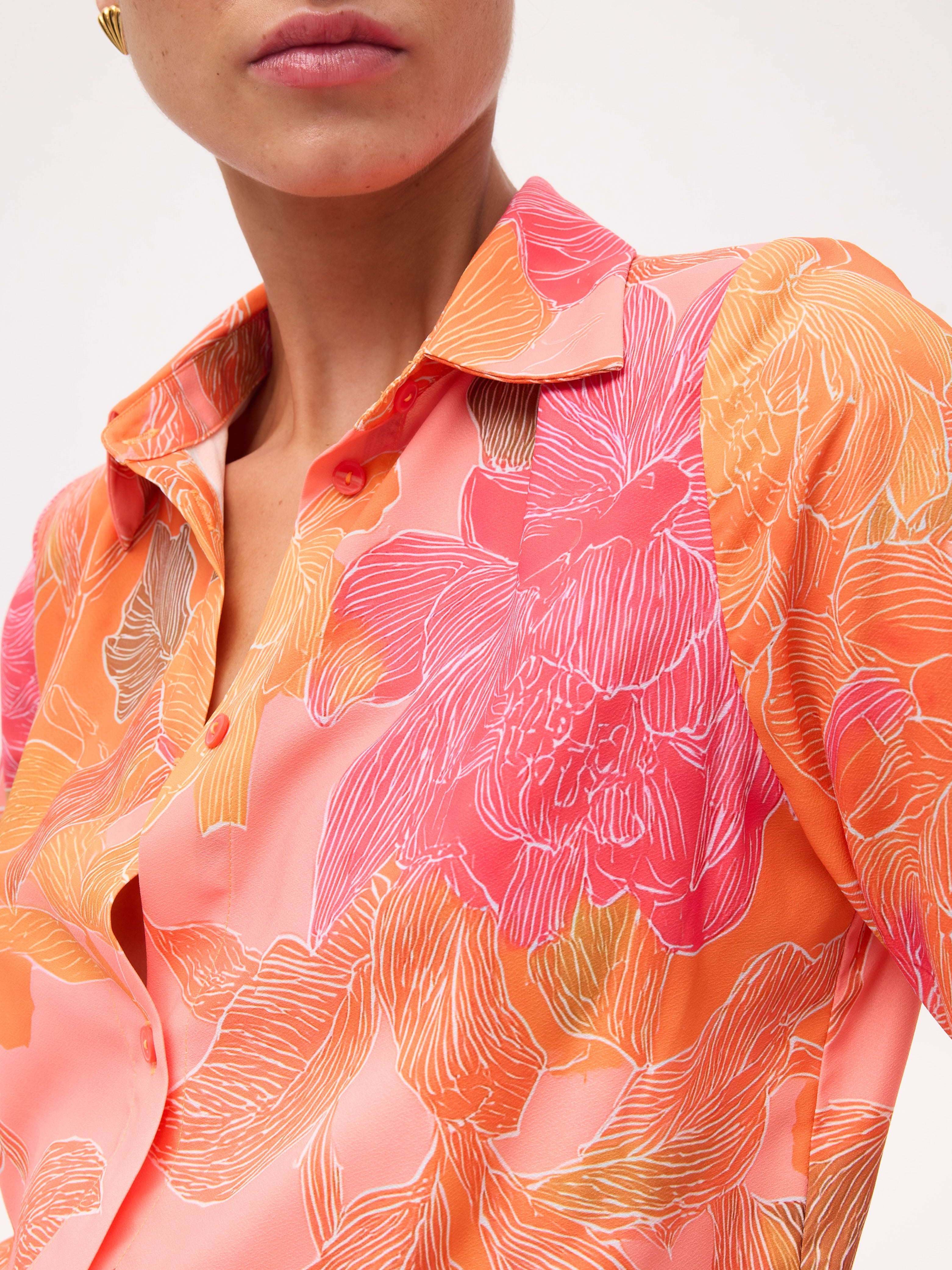 FLAVIO SKIRT - Mini falda flores lazada, de fiesta e invitada de boda y evento primavera verano. MIOH es la marca que eligen las influencers de España para sus eventos, como bodas y fiestas