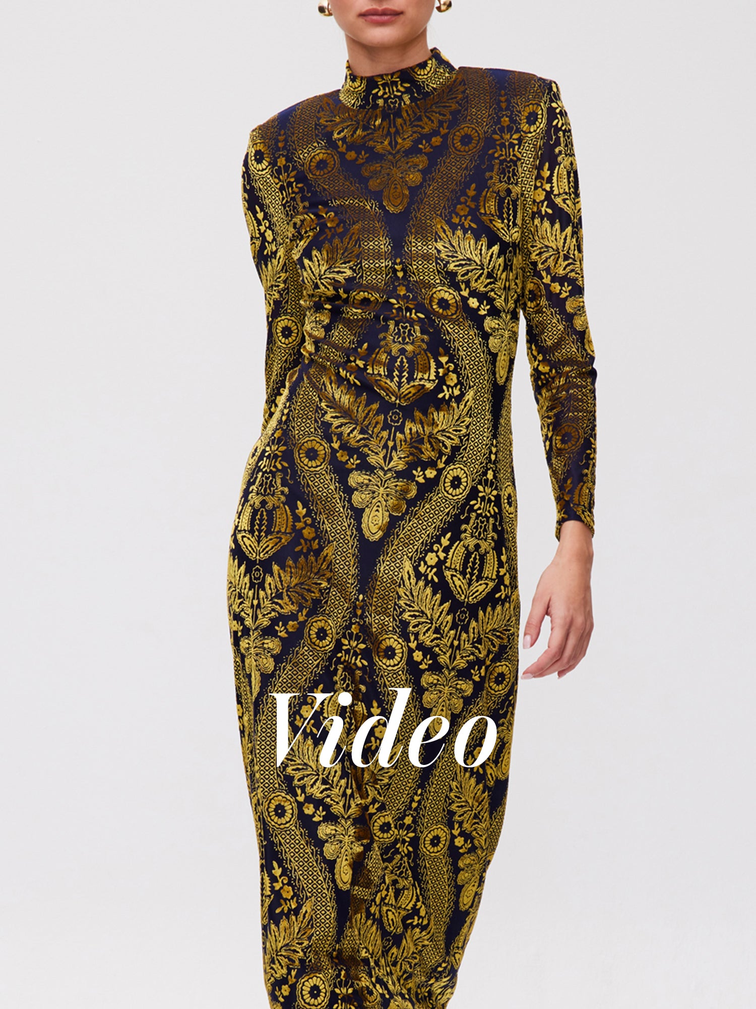 TOWER GATSBY - Vestido midi velvet invitada boda, fiesta y evento