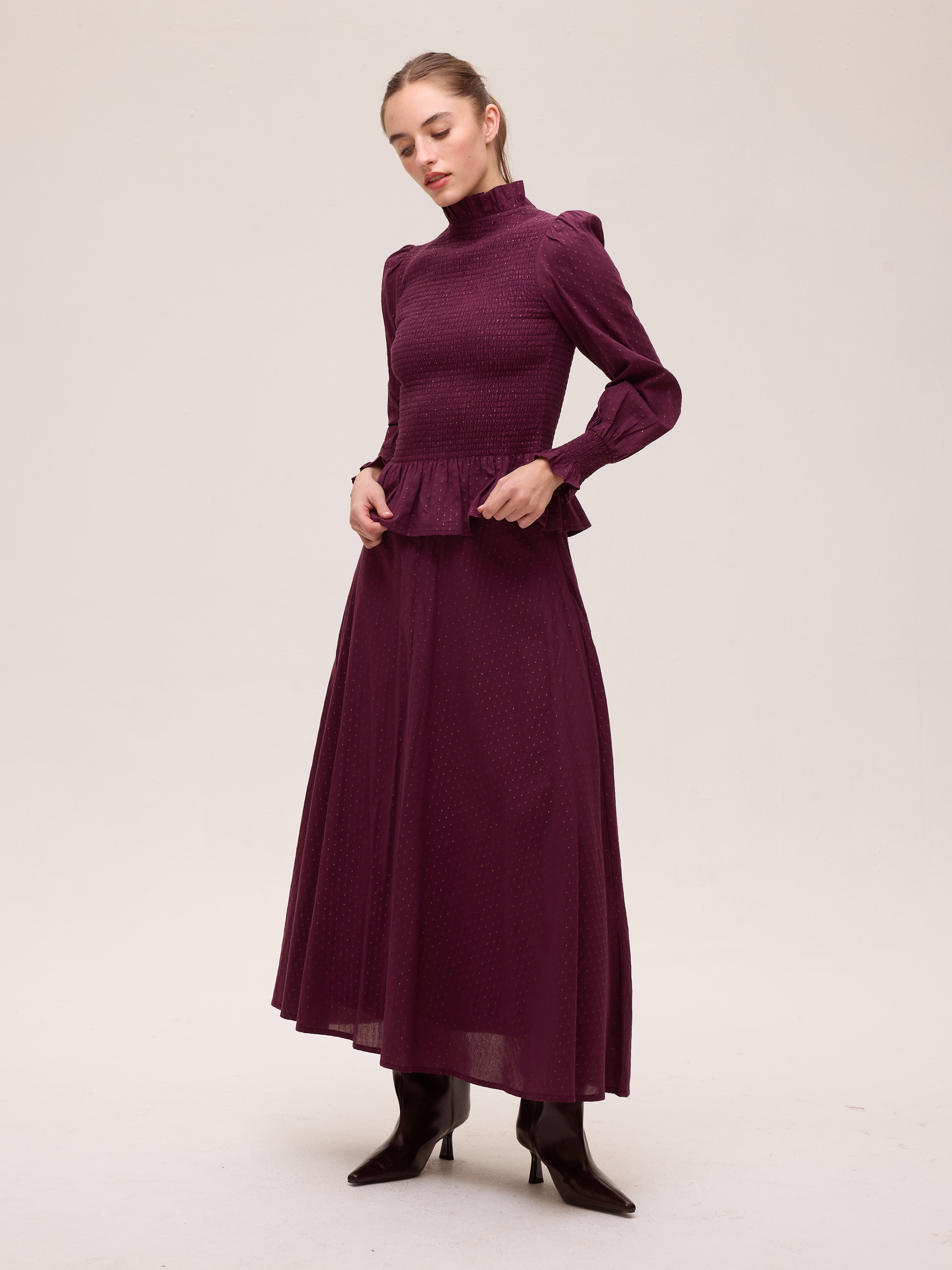 TEMPEST LUREX TOP - Top tejido lurex, una pieza clave para tu look de invitada de boda y fiesta. MIOH es la marca española de moda de evento de referencia